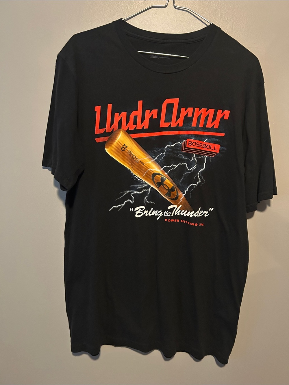 Under Armour Men’s Black Graphic Baseball Tee